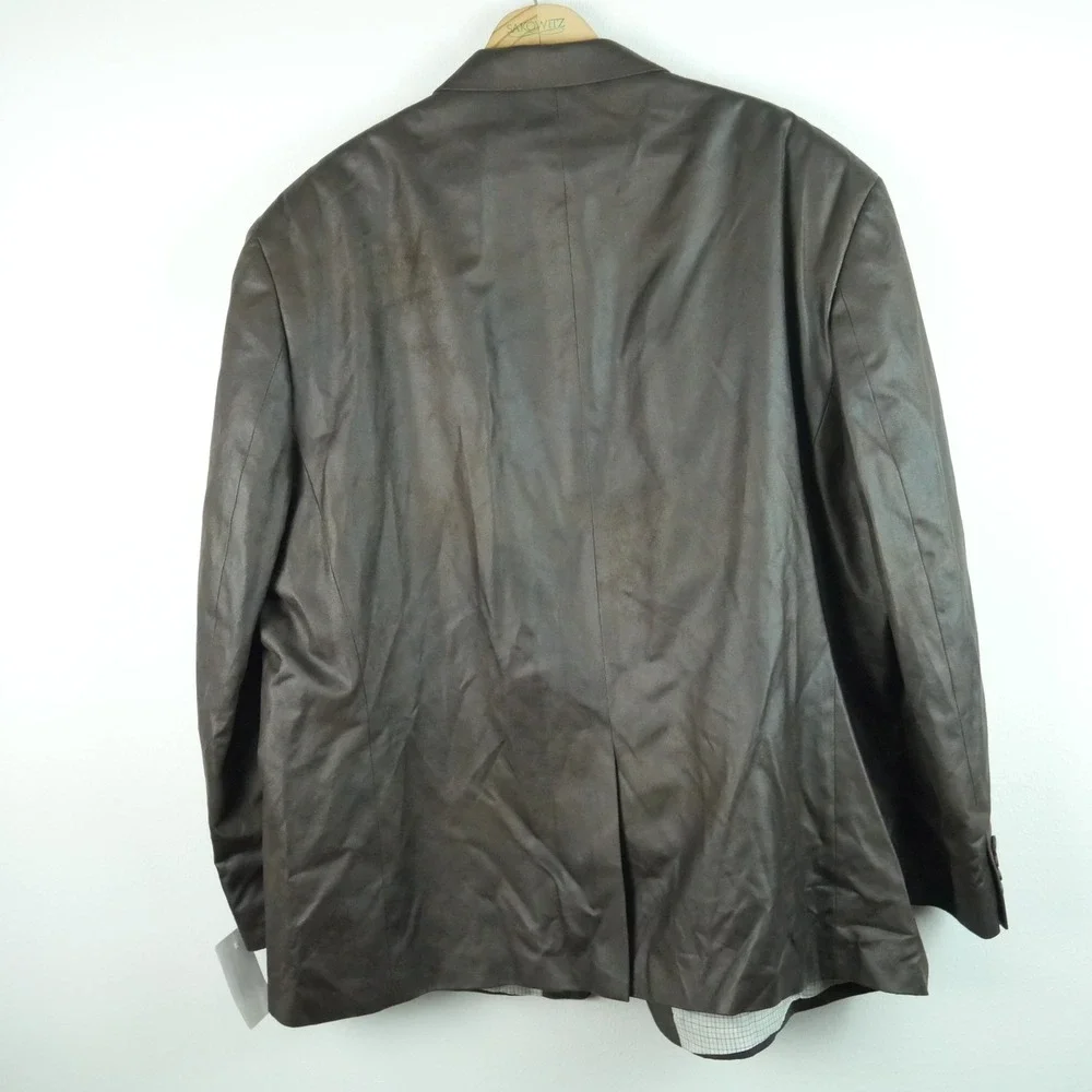Lauren Ralph Lauren Mens Brown Faux Suede Blazer Sport Coat 56R Jacket Preppy